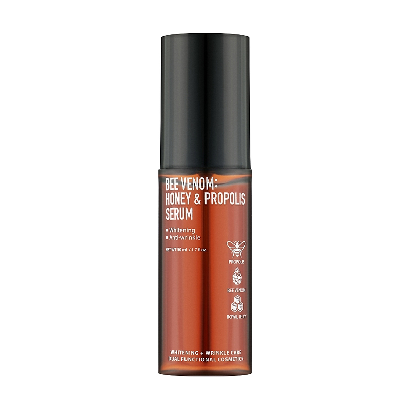 Відбілювальна сироватка для обличчя Fortheskin Bee Venom: Honey &amp; Propolis Serum проти зморщок, 50 мл