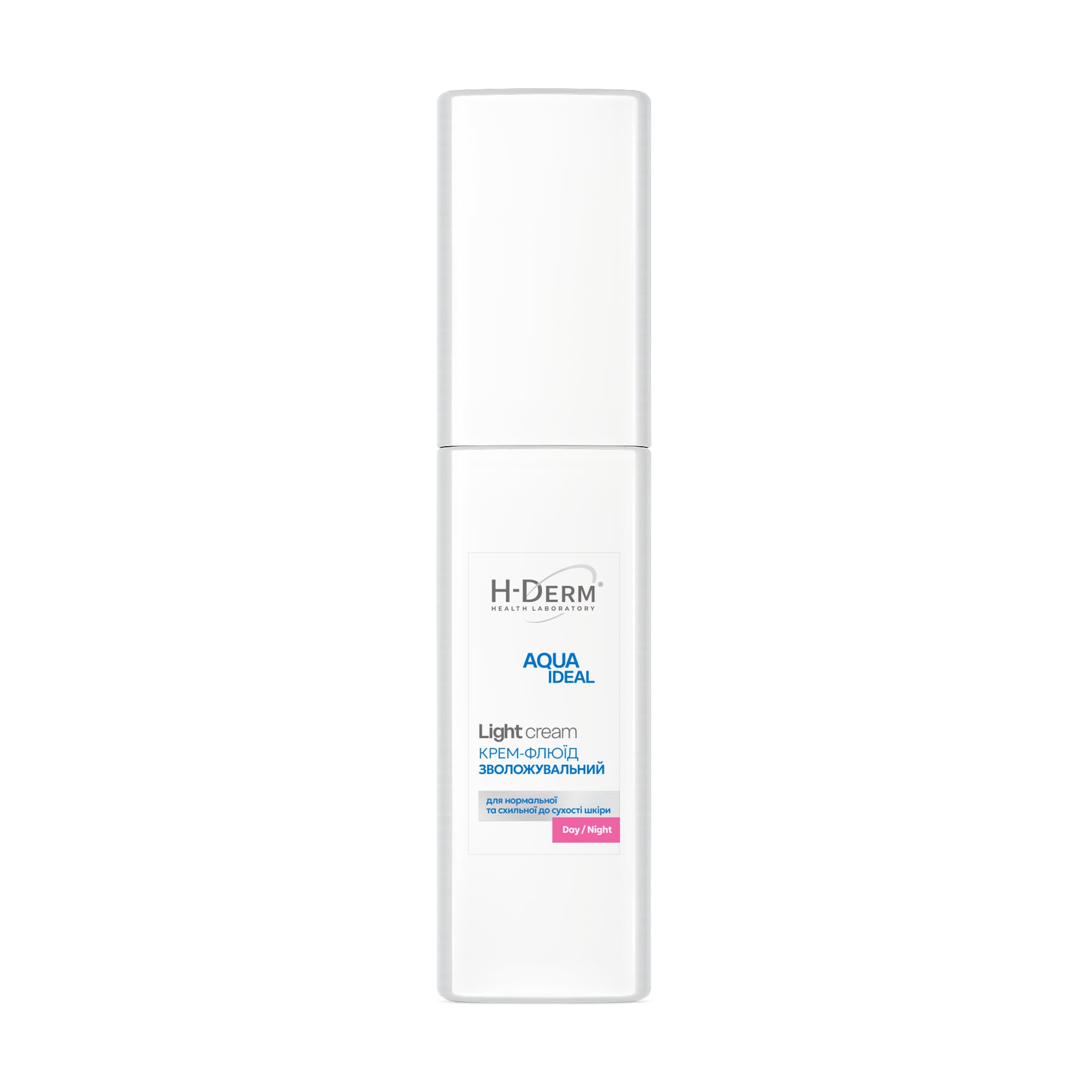 Зволожувальний крем-флюїд для обличчя Health Derm Laboratory Aqua Ideal Light Cream для нормальної та схильної до сухості шкіри, 50 мл